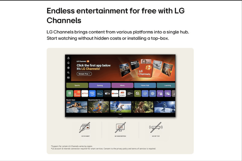 LG 32LB650BPLA 32-inch HD webOS Smart TV (2026)